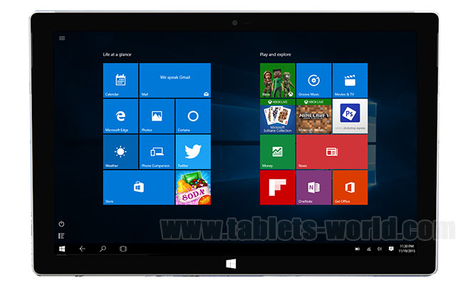 10.1 inch Intel CPU Windows 10 Tablet PC Office 2016 WiFi HDMI 64GB Bundle